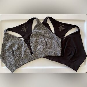 Maurices Gray & Black Bralettes
